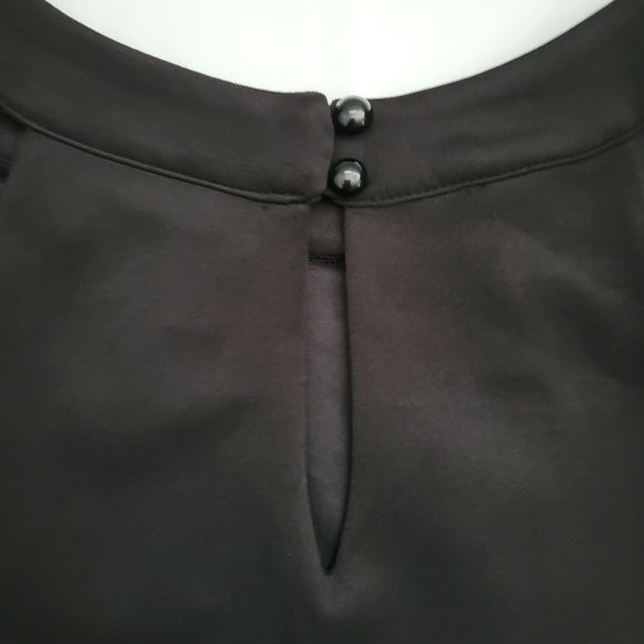 🌟 NWT ENFOCUS STUDIO LBD Black Halter Dress Lace Insert Size 8 - Picture 6 of 11